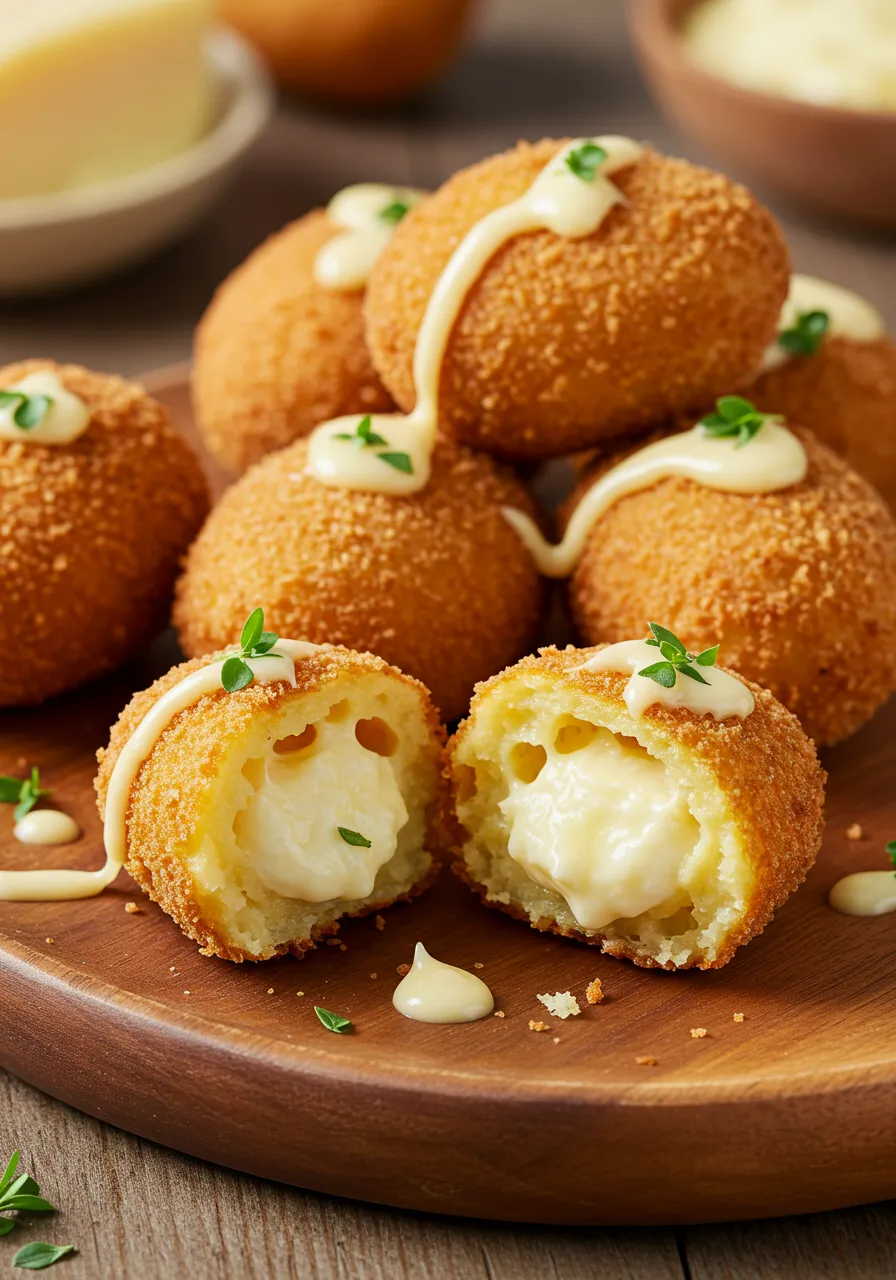 Creamy Potato Puffs with Cheese Delight